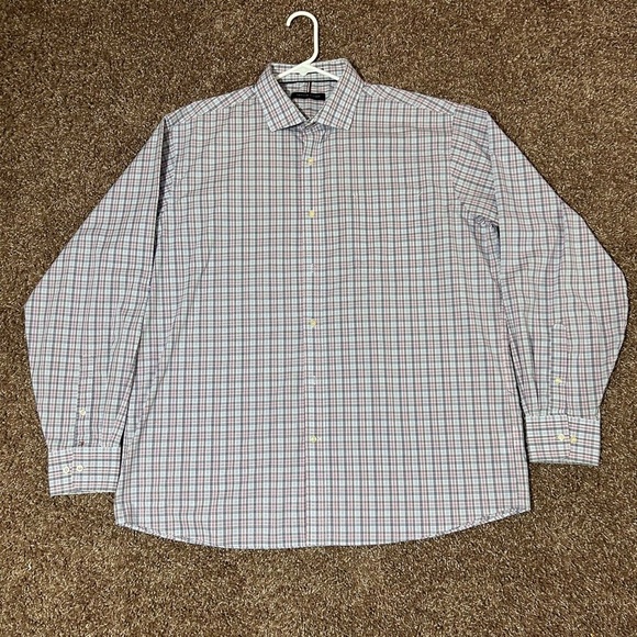 Tommy Hilfiger Men's Blue Checkered Shirt - Picture 1 of 11